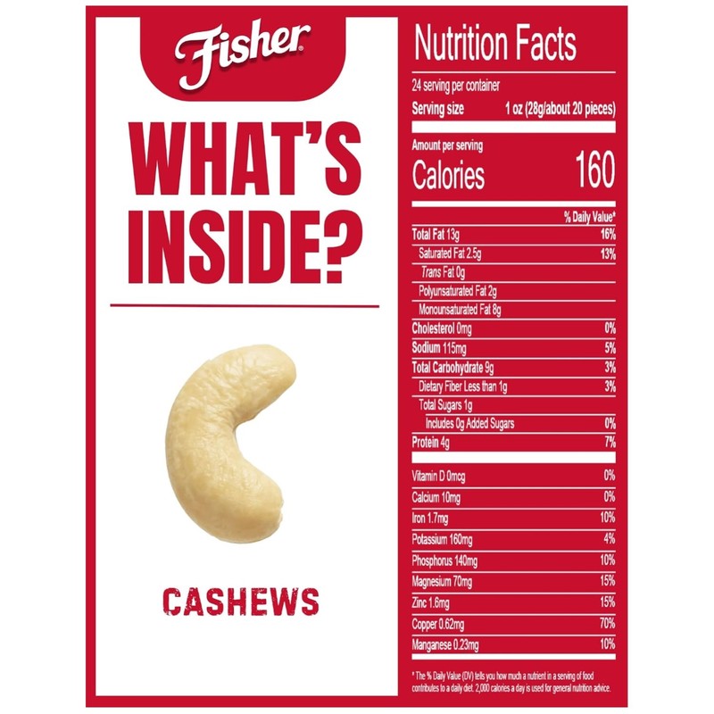 Nutritious Whole Cashews – Gluten Free, Protein