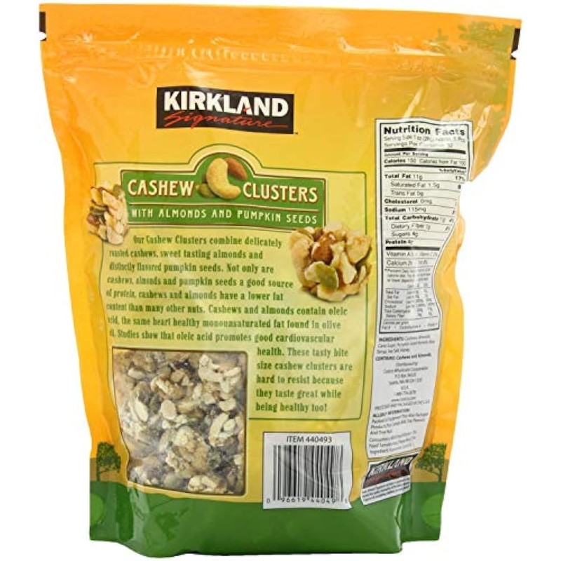 Kirkland Signature Cashew Clusters - 907g gallery
