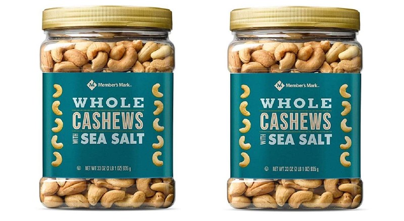 Member’s Mark Roasted Whole Cashews With Sea Salt (33 Oz.) (pack of 2)