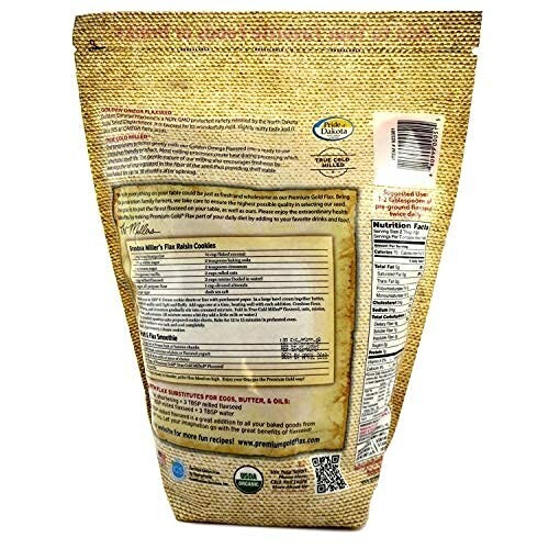 Premium Gold Organic Ground Flax Seed | High Fiber Food 8 lbs 2 Bags 4 lbs each gallery