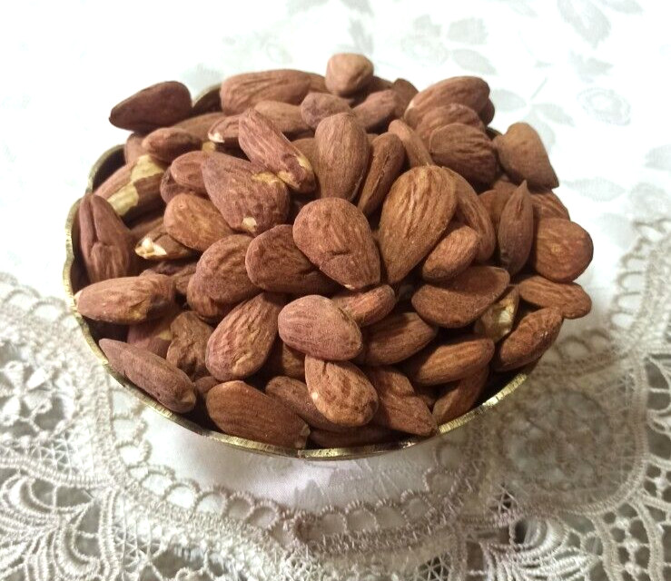 Roasted Almonds Nuts Salted and Freshly Hand Made in Holy Land Jerusalem gallery