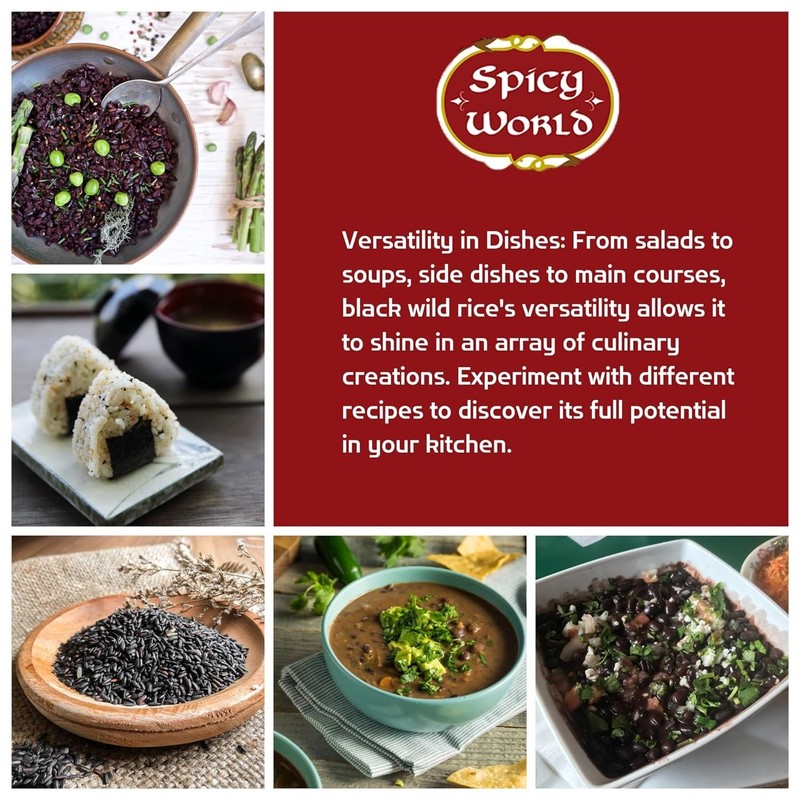 Minnesota Grown Black Wild Rice 6 Pound Bag - Quality, All Natural - by gallery