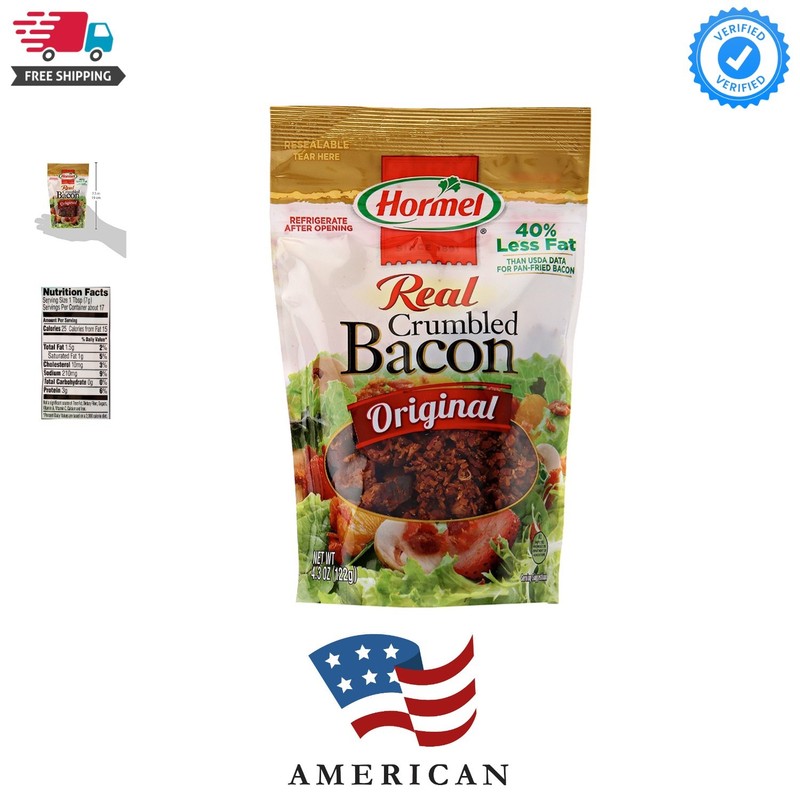 Real Bacon Crumble Topping, 4.3 Oz Pouch