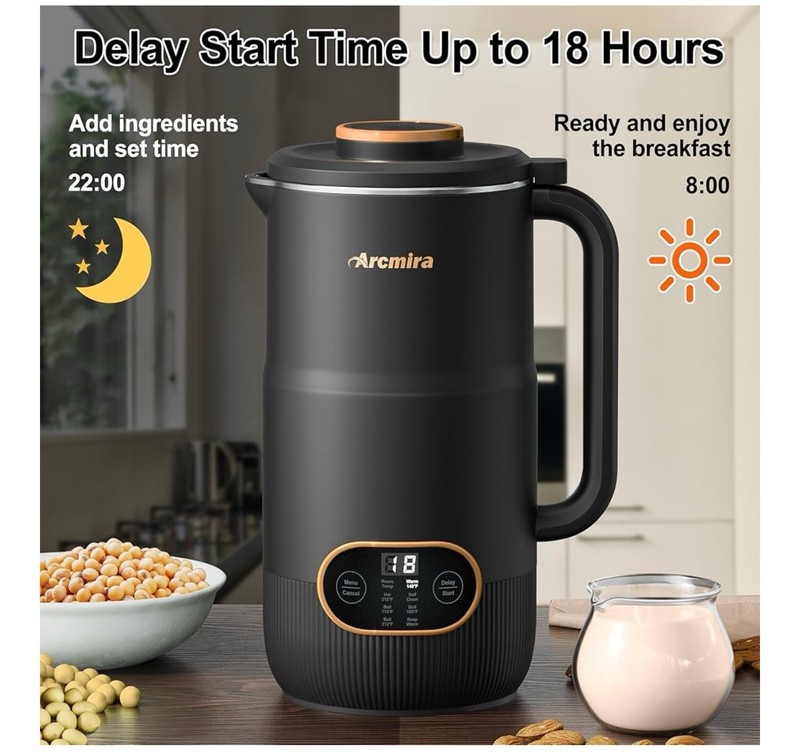 8 in 1 Nut Milk Maker, 8 Blade 35oz Homemade Almond, Oat, Coconut, Soy gallery