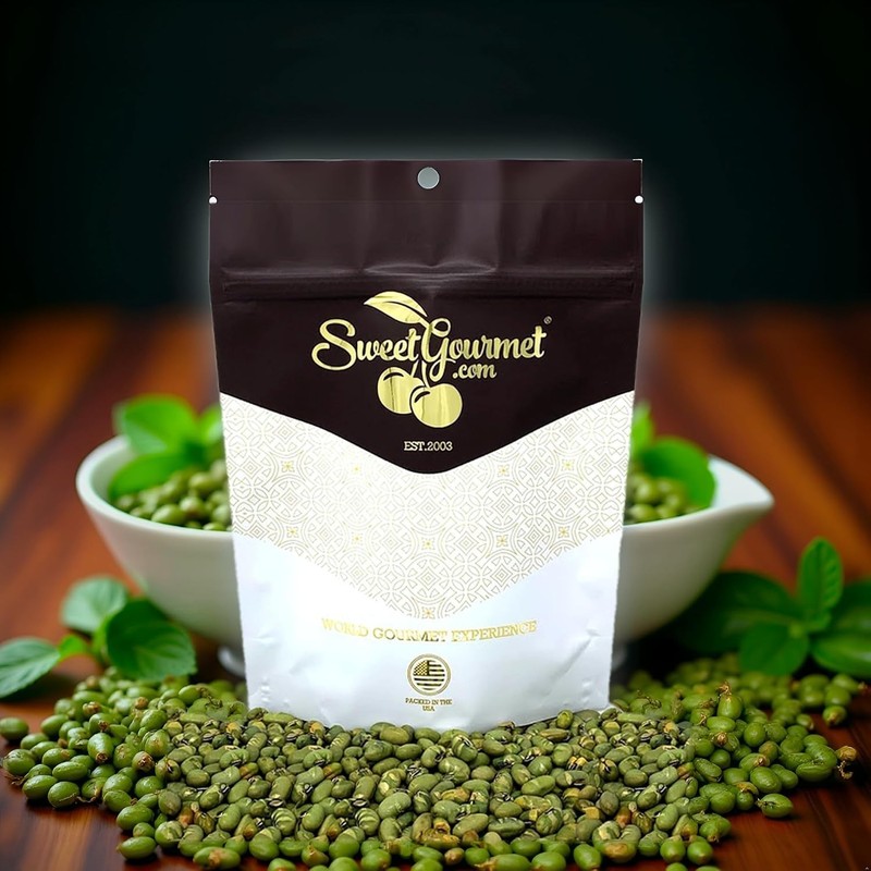 Lightly Salted Dry Roasted Imported Edamame Green Soybeans | 1 Pound gallery