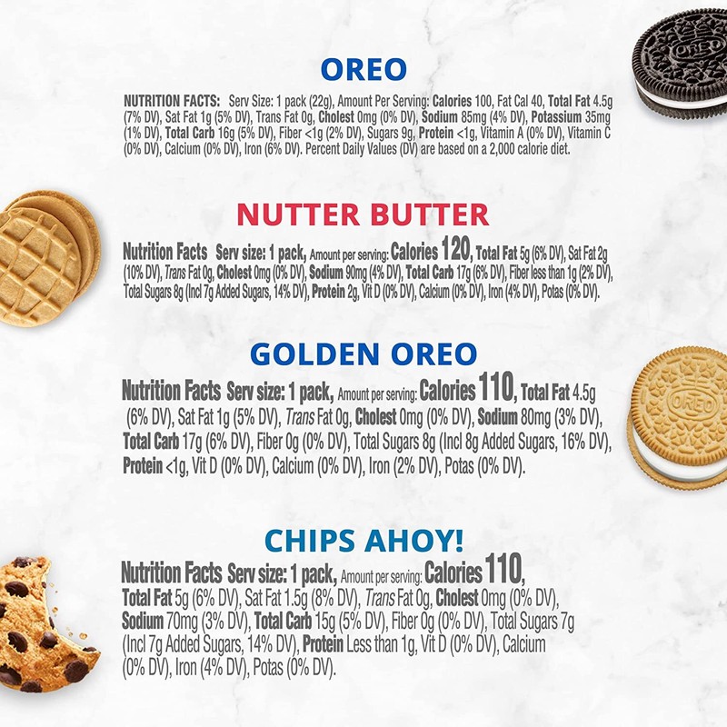 OREO Original Butter Cookie Snacks Variety 56 Snack Packs (2 Cookies Per Pack) gallery