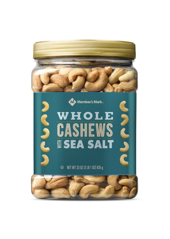 Member’s Mark Roasted Whole Cashews with Sea Salt (33 oz.) FREE SHIPPING
