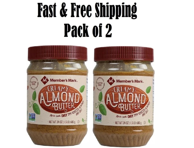 Member’s Mark Almond Butter, 24 oz – Creamy & Natural. (2 pack) Free Shipping