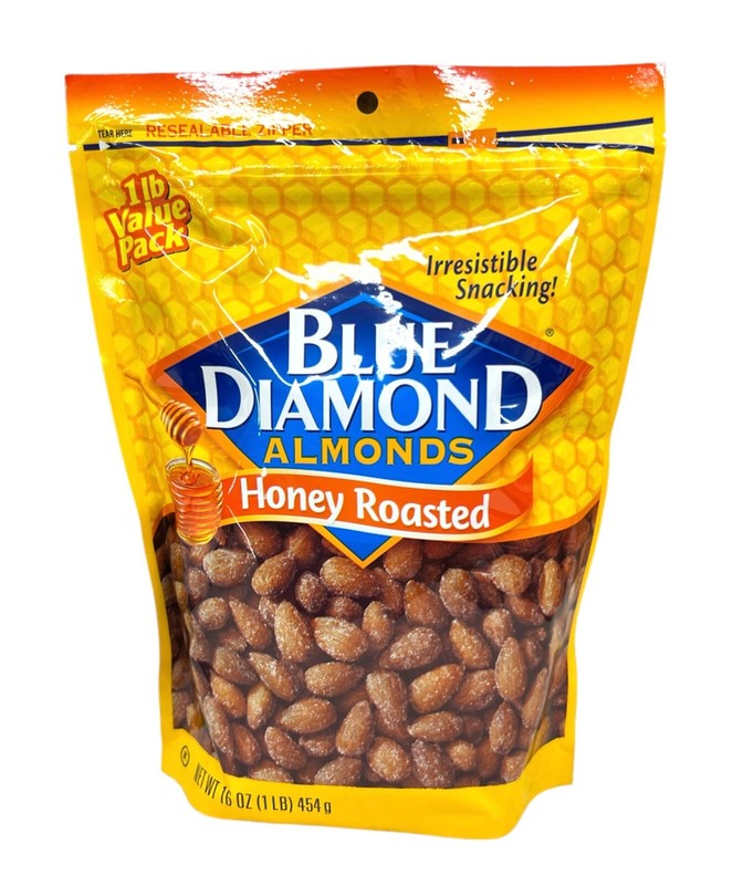 Blue Diamond Honey Roasted Almonds 16 oz