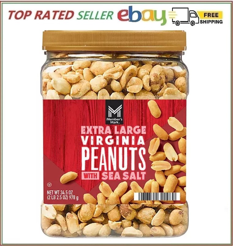 Member’s Mark Extra Large Virginia Peanuts, 34.5 oz. FREE SHIPPING