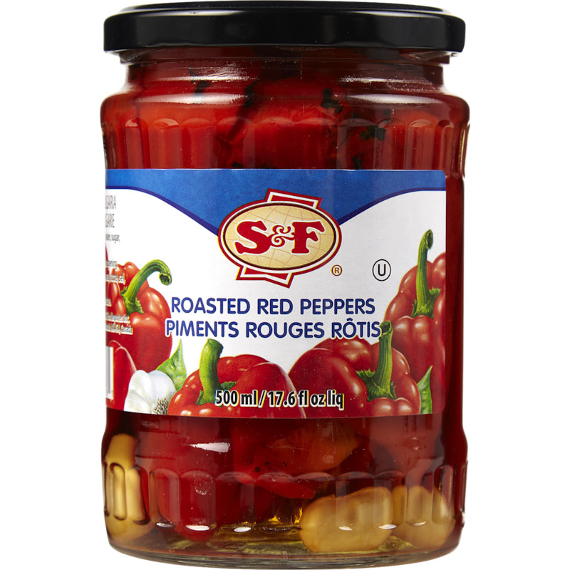 2-Pack S&F Red Peppers, Roasted