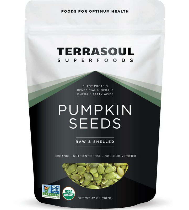 2Lbs Organic Pumpkin Seeds Shelled Raw Unsalted Superfood Snack Bulk Pack
