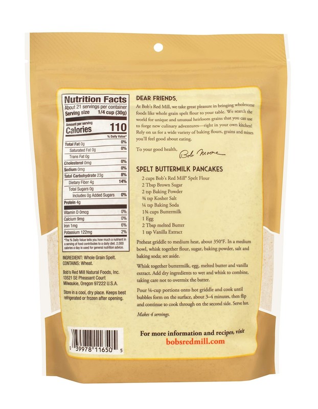 Bob's Red Mill Spelt Flour, 22-ounce (Pack of 4) gallery