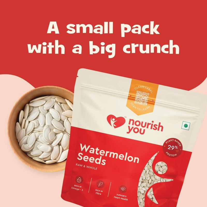 Nourish You Raw Edible Seeds 450g | Pumpkin, Sunflower, Watermelon, Flax Pack gallery