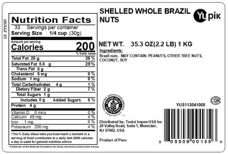 Raw Brazil Nuts, 2.2 Lb (35.2 Oz), Gluten-Free, Kosher, Shelled, Unsalted, Unroa gallery