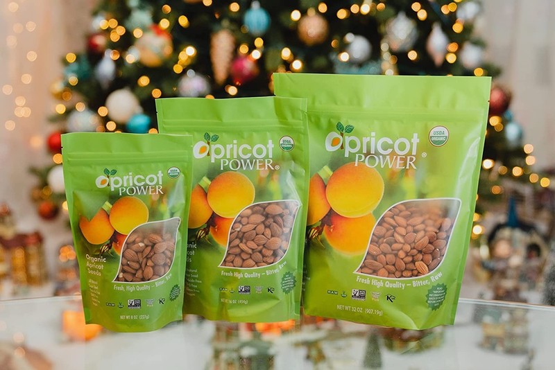 Organic Bitter Raw Apricot Seeds - Raw, Bitter, , Gluten-free, GMO-free 32 oz gallery