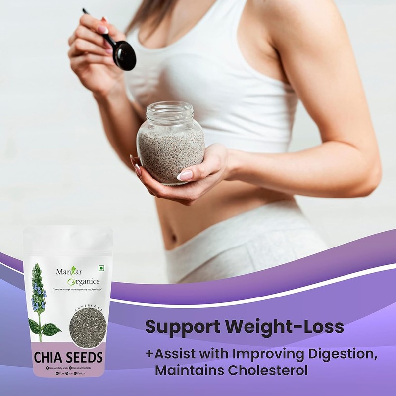 ManHar Organics Chia Seeds 500gm gallery
