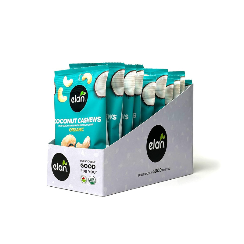 Organic Coconut Cashews Grab & Go, Individually Packaged, 36 G (Pack of 20), on