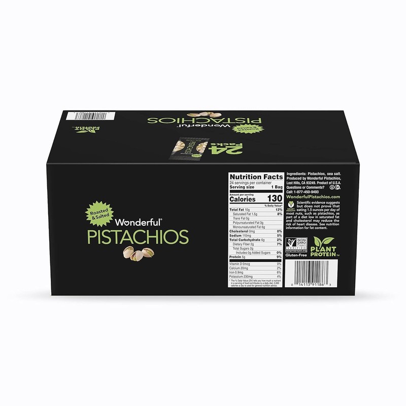 In Shell, Roasted and Salted Nuts, 1.5 Ounce Bag (Pack of 24), Protein Snack, On gallery