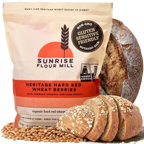 Organic Hard Red Wheat Berries - Non-GMO, Vegan, Kosher, Unprocessed, 80 oz gallery
