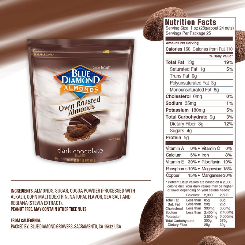 Oven Roasted Dark Chocolate Flavored Almonds gallery