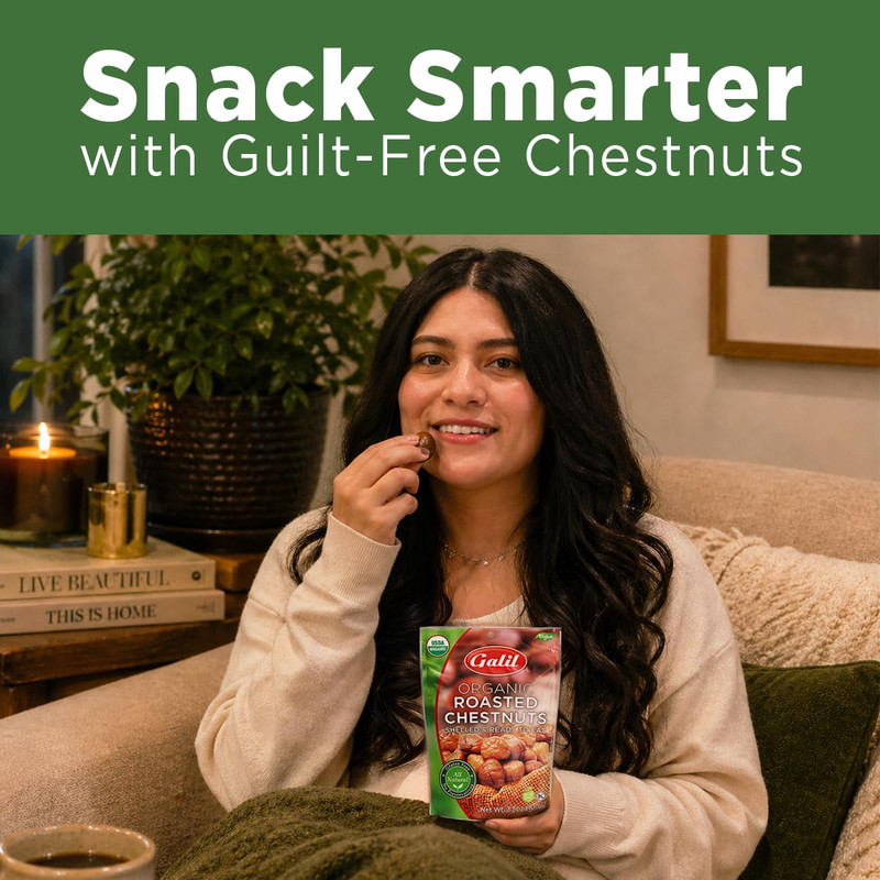 Organic Roasted Chestnuts Pack of 6 Shelled & Ready to Eat Chestnuts - Gluten Fr gallery