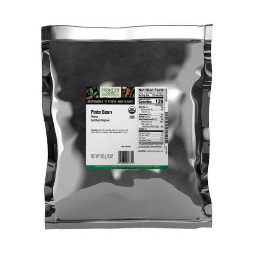 Organic Pinto Bean Flakes 1 Lb By Frontier Coop