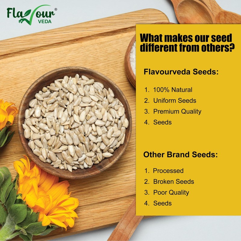 Flavour Veda Pumpkin & Sunflower Seeds 100g x2 | Fibre Rich Raw Superfood Combo gallery