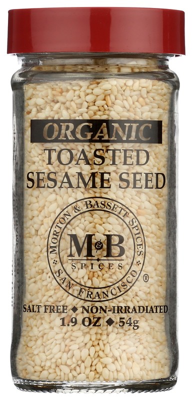 Organic Toasted Sesame Seeds Morton & Bassett 1.9 Oz Jar 3 Pack gallery