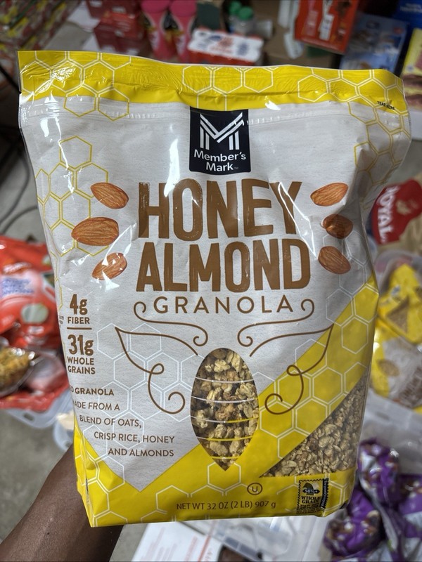 2 pack Member's Mark Honey Almond Granola, 32 oz. FREE Shipping in United State. gallery