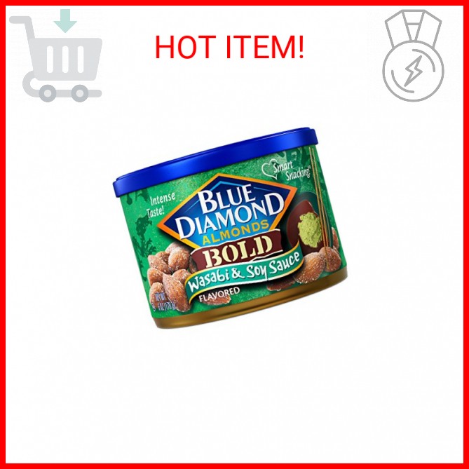 Blue Diamond Almonds, Bold Wasabi & Soy Sauce, 6 Oz gallery