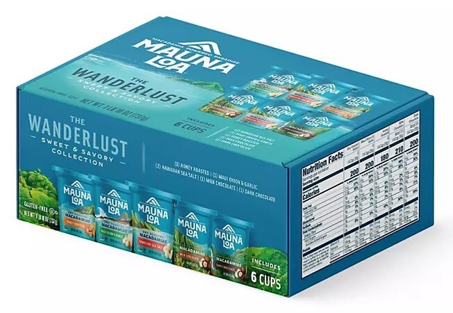 Mauna Loa Wanderlust Sweet and Savory Assortment Macadamias (6 pk.)