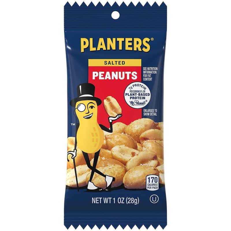 Salted Peanuts Snack Pack - 144 Single Serve 1 Oz Bags for On-The-Go gallery