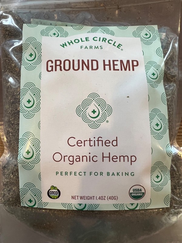 Certified Organic Ground Hemp – Perfect for Baking/Cooking Farm Direct
