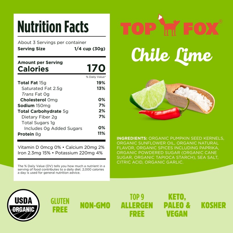 Snacks Pumpkin Seeds to Eat (Chile Lime, 3.5 oz – 2 Pack) - Gluten Free Snack... gallery