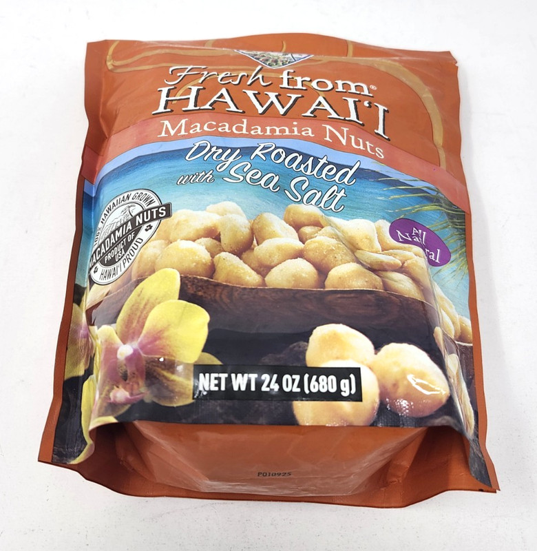 MacFarms Hawaii Macadamia Nuts Dry Roasted with Sea Salt 24oz Bag - BB 08/2026 gallery