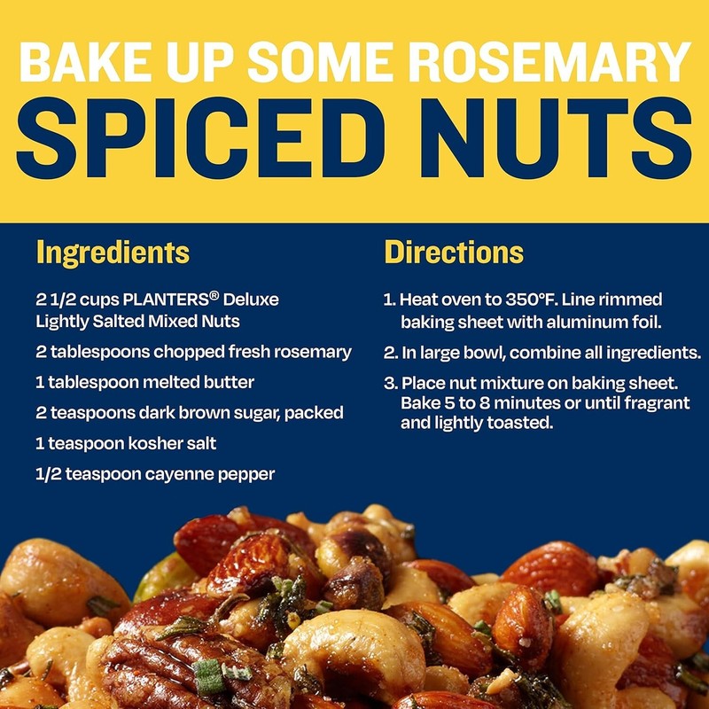 Planters Mixed Nuts, Lightly Salted Deluxe Mixed Nuts, 15.25 Ounce, 2 Pack gallery