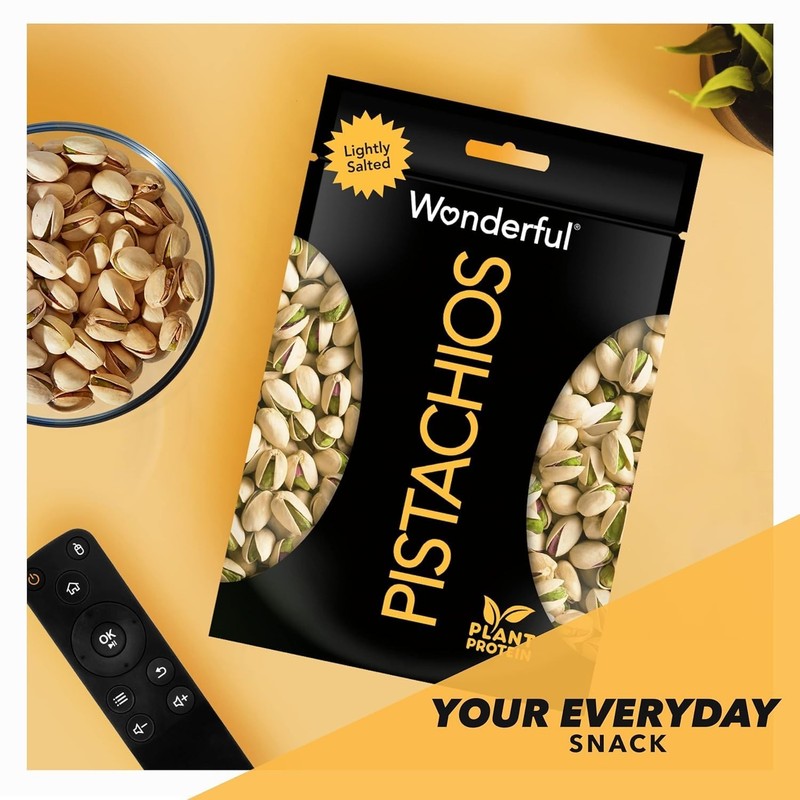 Wonderful Pistachios In Shell, Lightly Salted Nuts, 16 Ounce Resealable Bag, gallery