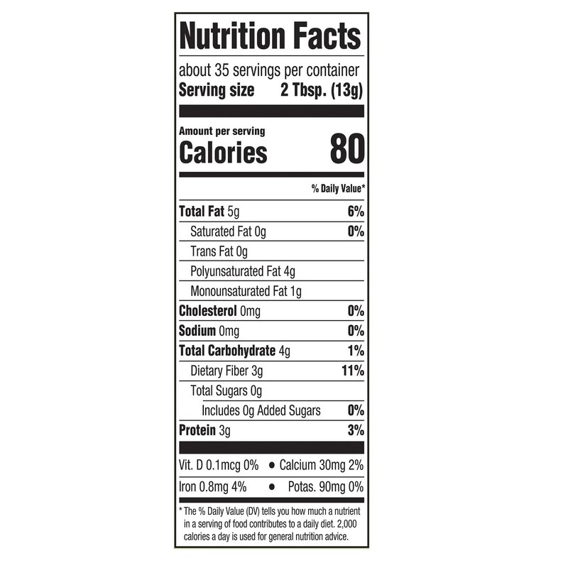 2 pack, Great Value Organic Ground Cold Milled Flax Seed, 16 oz. gallery