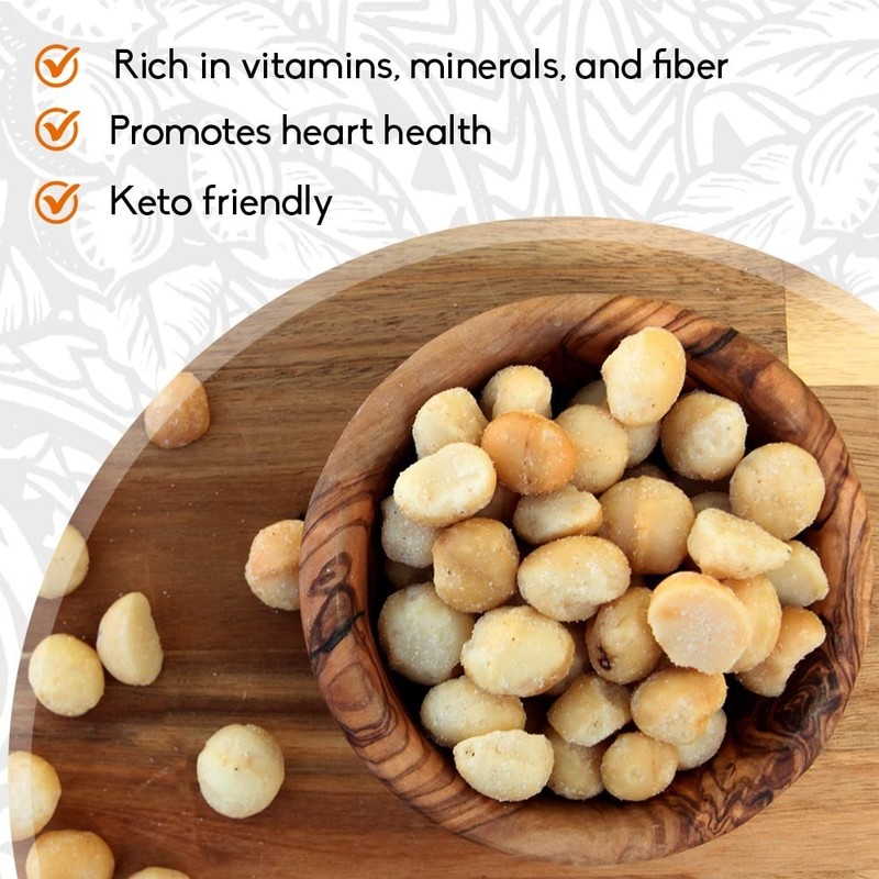 24 OZ Dry Roasted Macadamia Nuts - Sea Salt from Hawaii's Tropics gallery