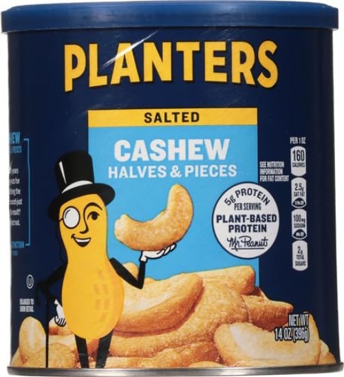 Crunchy Plant-Based Protein: Salted Cashew Halves, 28 Oz x 2 gallery