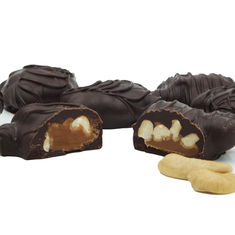 Philadelphia Candies Cashettes (Caramel Cashew Clusters), Dark Chocolate 1 Pound