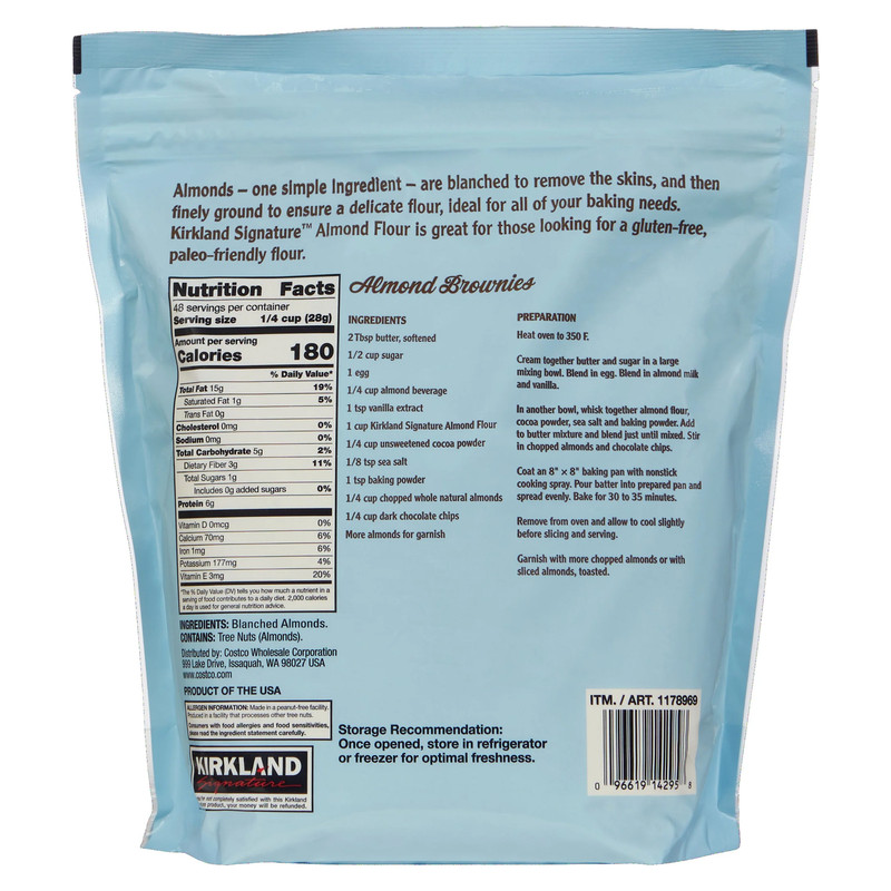 Kirkland Signature, Almond Flour, 3 lbs gallery