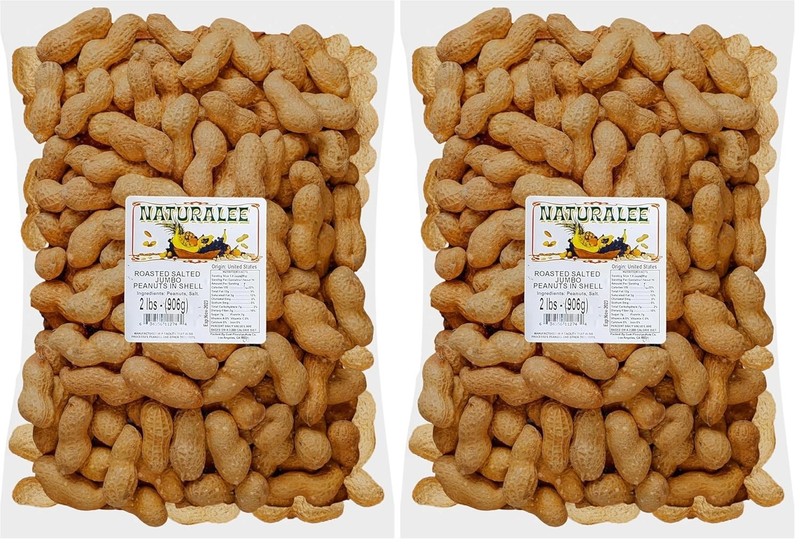 Naturalee Roasted Salted Peanuts - 2 lbs (Pack of 2) - Snack Smart & Healthy gallery