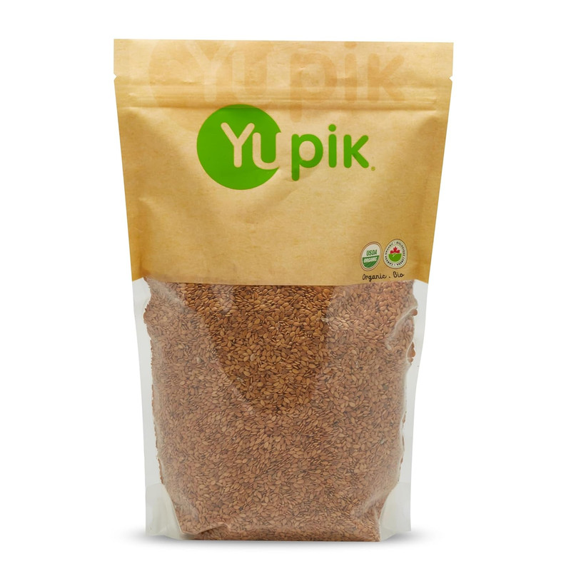 Organic Golden Flax Seeds, 2.2 Lb (35.2 Oz), Gluten-Free, Non-Gmo, Kosher, Raw S