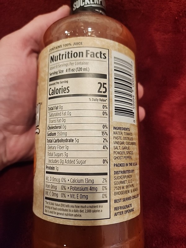 Charleston Bold Spicy Bloody Mary Mix 32 Oz Pack of 6 Best By 2-02-2026 gallery