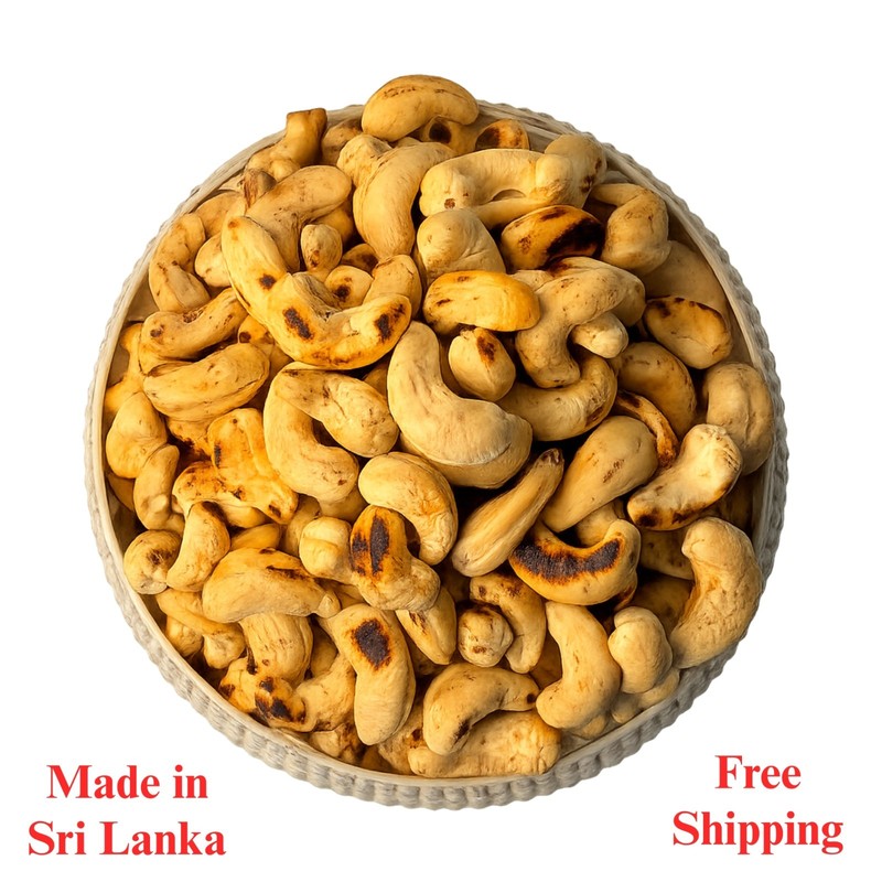 Ceylon BURNT Cashew Nuts Premium Quality 100% Natural Hand-Roasted 4 kg(8.81 lb)