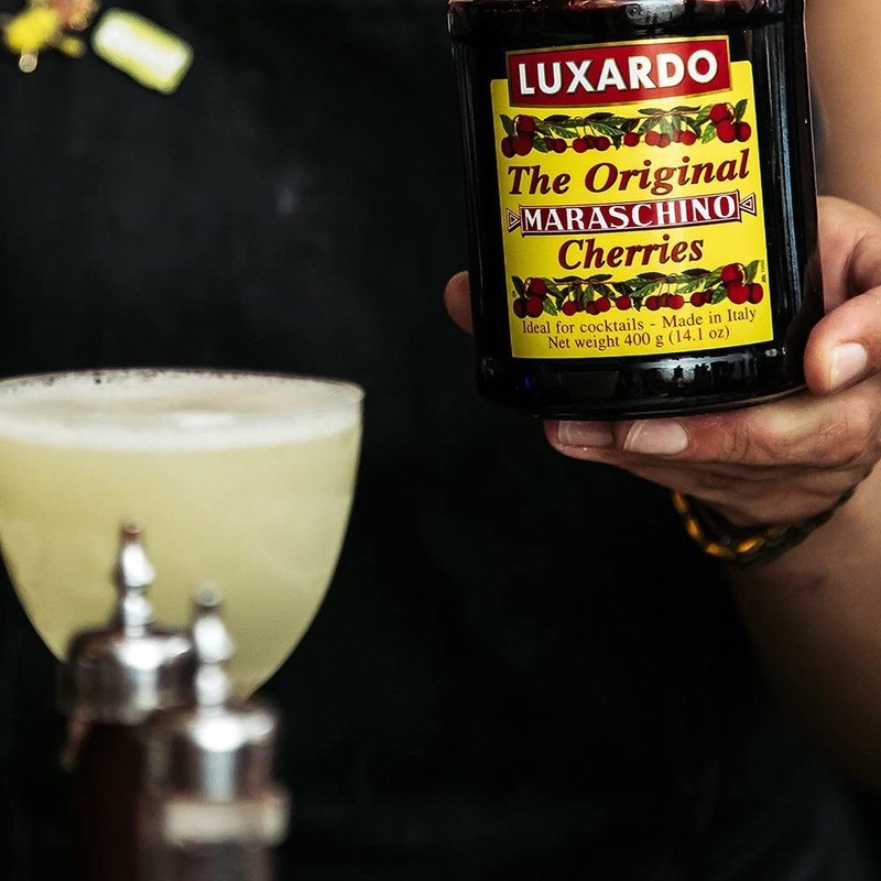 Luxardo Gourmet Cocktail Maraschino Cherries | 14.1 Ounce (Pack of 2), Red gallery