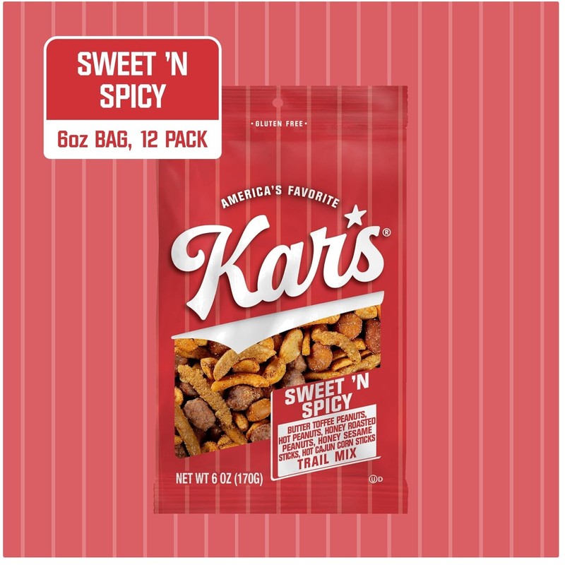 Kar’s Nuts Trail Mix Bulk Pack – Sweet & Spicy, 72 oz total