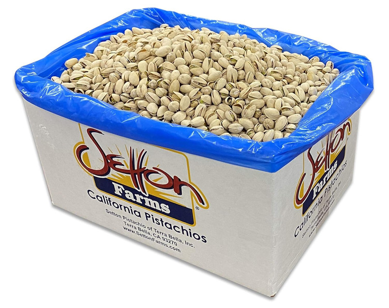 Pistachios, Bulk Box of Roasted Salted Pistachios, Premium California in Shell P